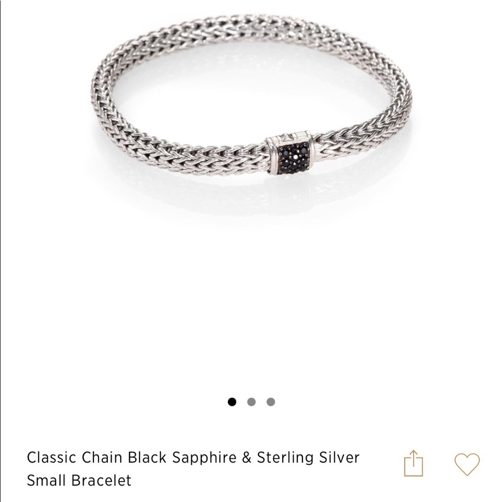Black and sterling silver John hardy bracelet